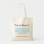 Smart Renter-Tasche - Design 2 Totbeutel Tragetasche (Vorne)