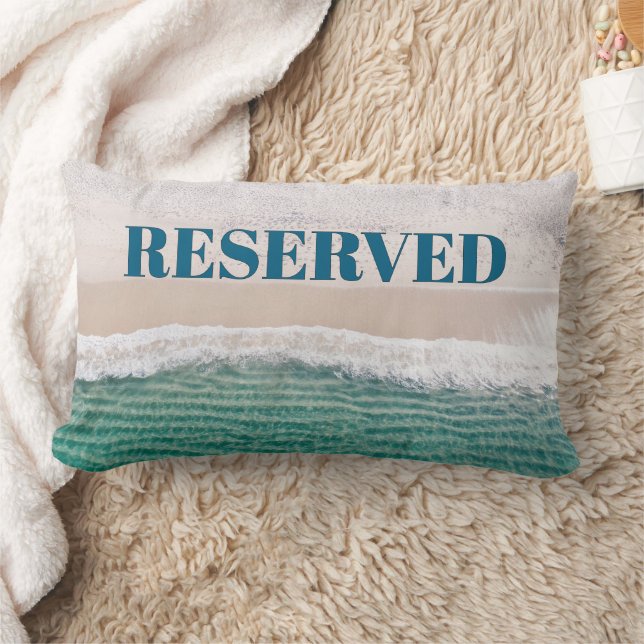SMART! 🏖️ "Reserved" Beach Pillow – Vacation Lendenkissen (Decke)