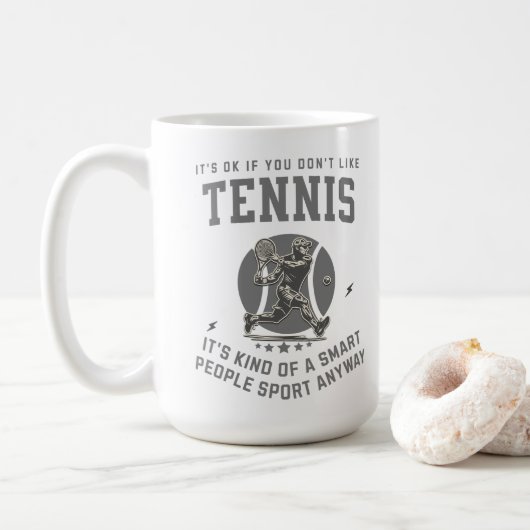 Smart Retro Tennis Sport Kaffeetasse (Mit Donut)