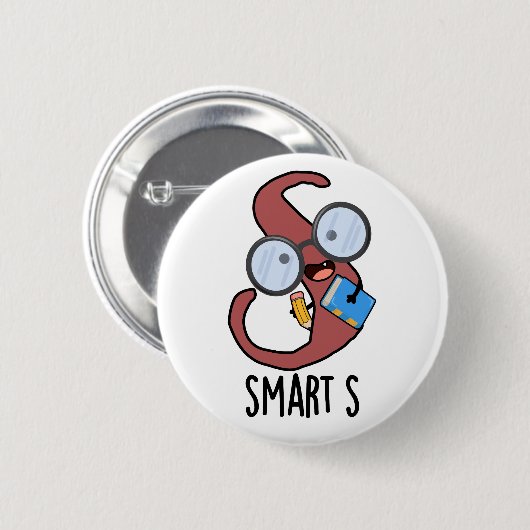Smart S Funny Alphabet Pub Button (Vorne & Hinten)