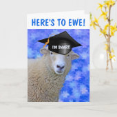 Smart Sheep Abschluss Card Karte (Gelbe Blume)
