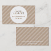 SMART SIMPLE SPOT Streifen Muster coole weiße Kraf Visitenkarte (Vorne/Hinten)