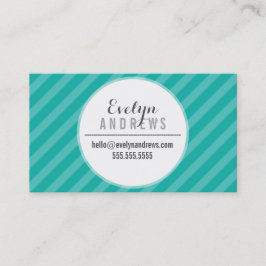 SMART SIMPLE SPOT Streifen Muster trendy Jade grün Visitenkarte