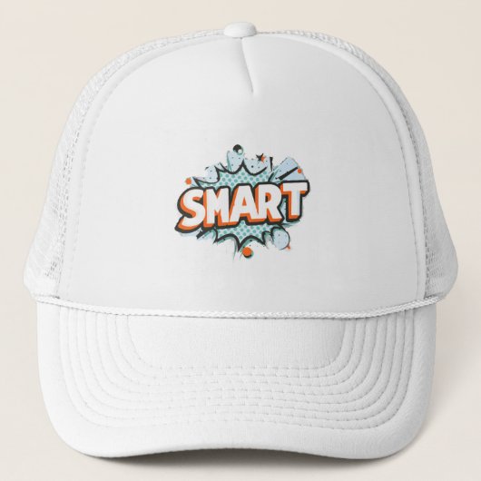 Smart & Sleek Moderne Letters Trucker Hat Truckerkappe (Vorderseite)