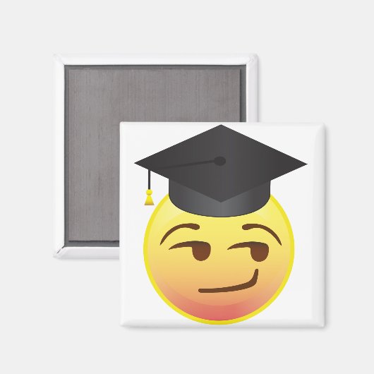 Smart Smug Abschluss Class of Emoji Gift Magnet (Vorderseite/Rückseite)