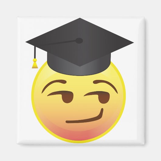 Smart Smug Abschluss Class of Emoji Gift Magnet (Vorne)