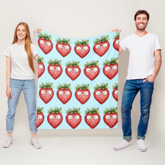Smart Strawberry Fleecedecke (Beispiel)