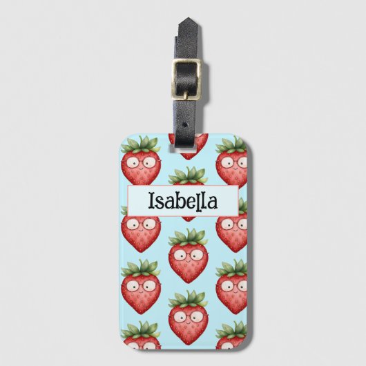Smart Strawberry Gepäckanhänger (Vorderseite Vertikal)