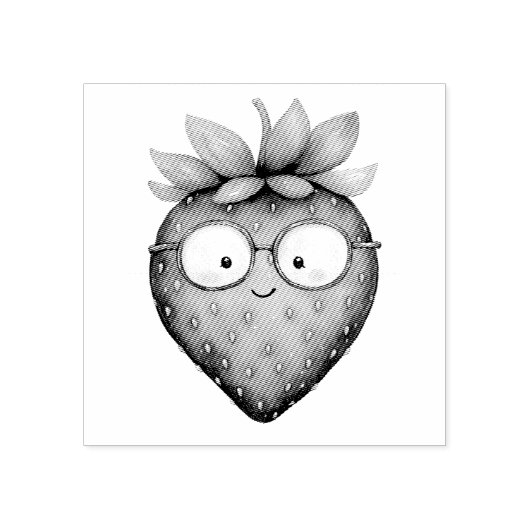 Smart Strawberry Gummistempel (Prägung)