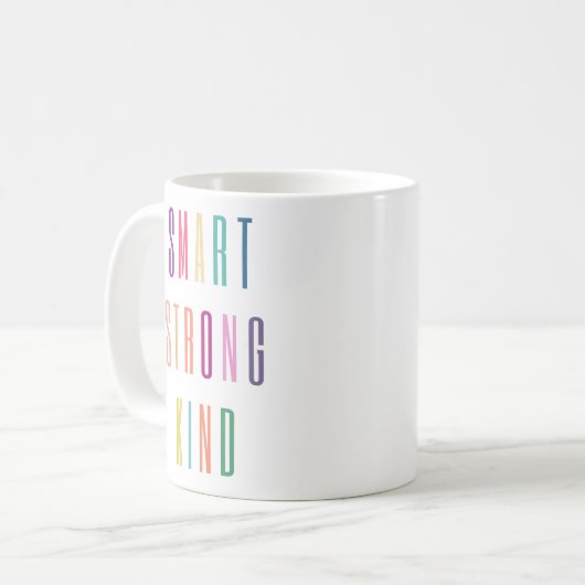 Smart Strong Kind Coffee Tasse (Vorderseite Links)