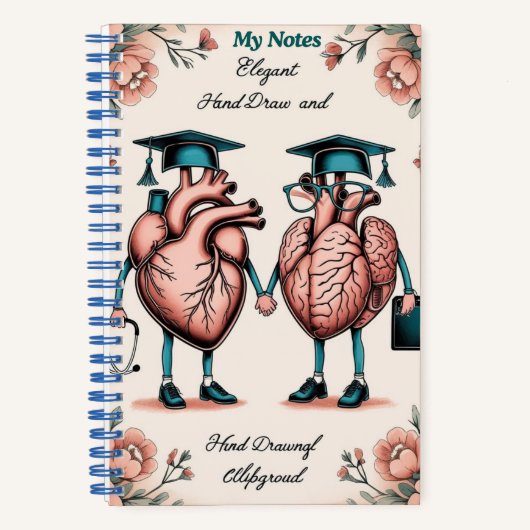Smart & Sweet: Anatomie-Notizbuch Notizblock (Vorderseite)