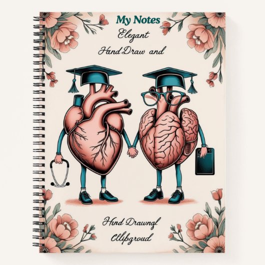Smart & Sweet: Anatomie-Studiennotizbuch Notizblock (Vorderseite)