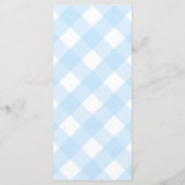 Smart Topiary Baby Boy Taufe Party Empfang Menükarte (Rückseite)