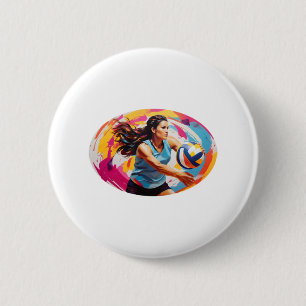 Smart Underhand Serve - Volleyball-weiblicher Spie Button