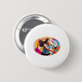 Smart Underhand Serve - Volleyball-weiblicher Spie Button (Vorne & Hinten)