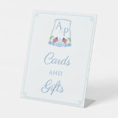 Smart USA Flag Hochzeitskarten und Geschenkgutsche Sockelschild (Vorderseite)