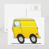 Smart Van Yellow Postkarte (Vorne/Hinten)
