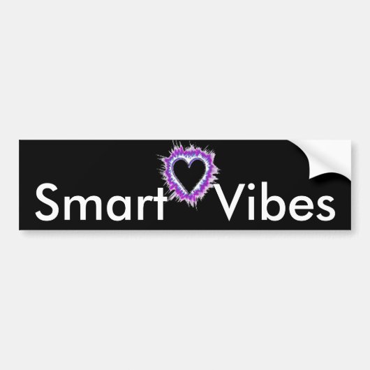 Smart Vibes Zitat Text Art Design Autoaufkleber (Vorne)