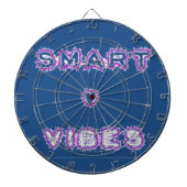Smart Vibes Zitat Text Art Design Dartscheibe (vorne)