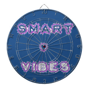 Smart Vibes Zitat Text Art Design Dartscheibe