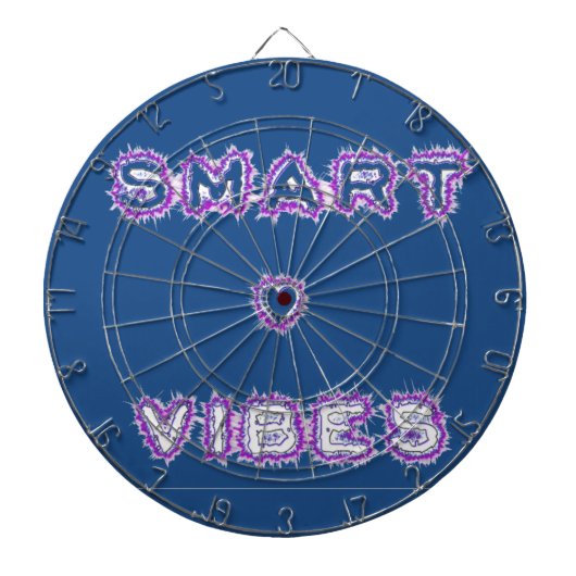Smart Vibes Zitat Text Art Design Dartscheibe (vorne)