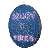 Smart Vibes Zitat Text Art Design Dartscheibe (Vorderseite rechts)