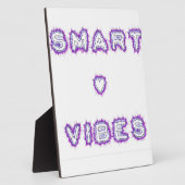Smart Vibes Zitat Text Art Design Fotoplatte (Seite)