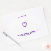 Smart Vibes Zitat Text Art Design Ovaler Aufkleber (Umschlag)