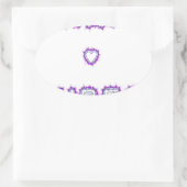 Smart Vibes Zitat Text Art Design Ovaler Aufkleber (Tasche)