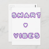 Smart Vibes Zitat Text Art Design Postkarte (Vorne/Hinten)
