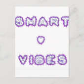 Smart Vibes Zitat Text Art Design Postkarte (Vorderseite)