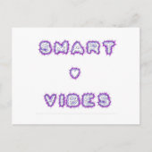 Smart Vibes Zitat Text Art Design Postkarte (Vorderseite)