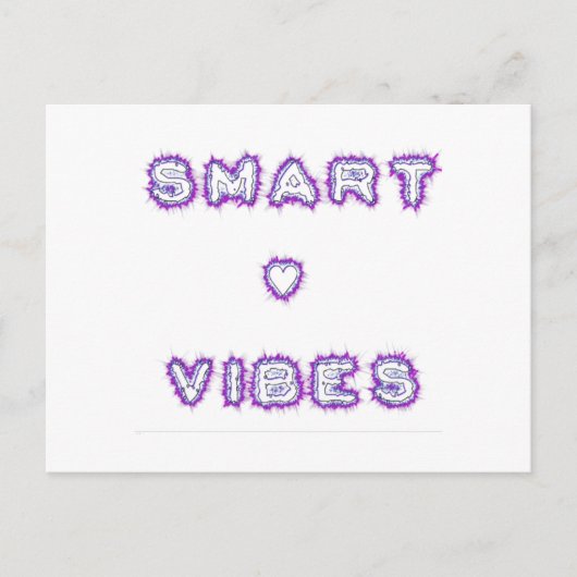 Smart Vibes Zitat Text Art Design Postkarte (Vorderseite)