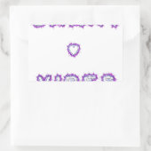 Smart Vibes Zitat Text Art Design Rechteckiger Aufkleber (Tasche)