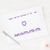 Smart Vibes Zitat Text Art Design Rechteckiger Aufkleber (Umschlag)