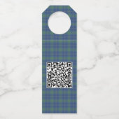 Smart Watercolor Weihnachtsbaum Happy Holidays Flaschenanhänger (Rückseite)