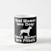 Smart Women Liebe Pitbuls Kaffeetasse (Mittel)