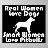 Smart Women Liebe Pitbuls Poster (Vorne)