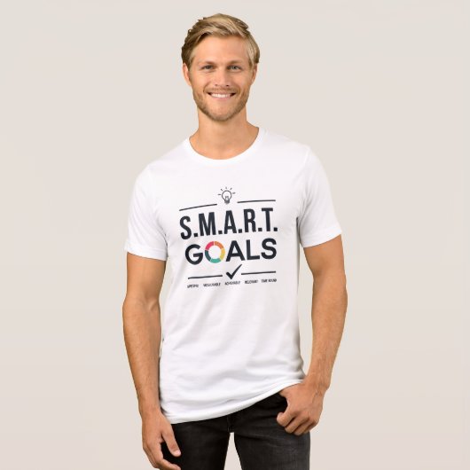 SMART-Ziele Tri-Blend Shirt (Vorderseite voll)