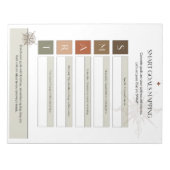 SMART-Zielvorlage für eine effektive Planung Notizblock (Vorderseite)