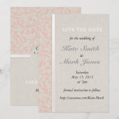 SmartElegance Coral Save the Date (Vorne/Hinten)