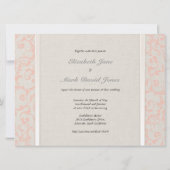 SmartElegance Coral Wedding Einladung (Rückseite)