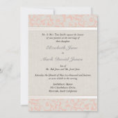 SmartElegance Coral Wedding Einladung (P) (Rückseite)