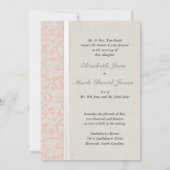 SmartElegance Coral Wedding Einladung (P) (Rückseite)