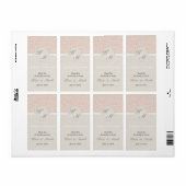 SmartElegance Coral Wedding Wine Lable (Vorne)