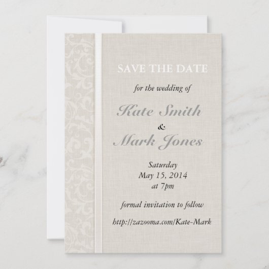 SmartElegance Natural Wedding Collection Save The Date (Vorderseite)