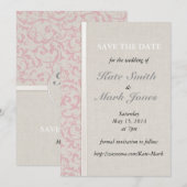 SmartElegance Rosa Wedding Collection Save The Date (Vorne/Hinten)