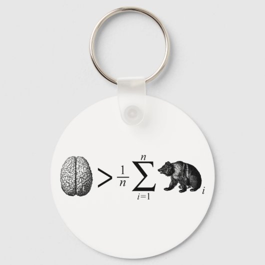 Smarter Than The Average Bear Schlüsselanhänger (Vorderseite)