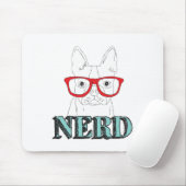 Smartest Boston Terrier Black and White Niedlich W Mousepad (Mit Mouse)