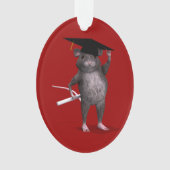 Smartest Rat in der Stadt Ornament (Vorderseite)